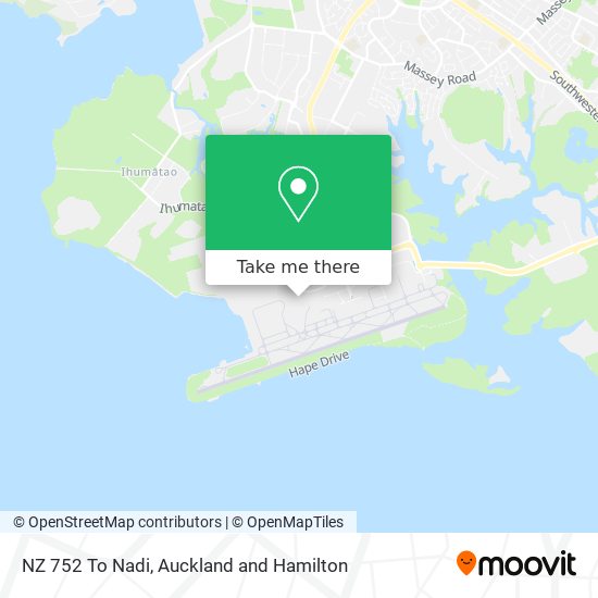 NZ 752 To Nadi map