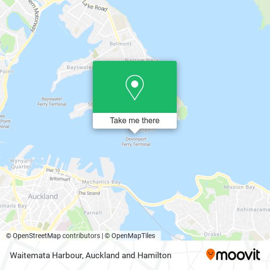 Waitemata Harbour map