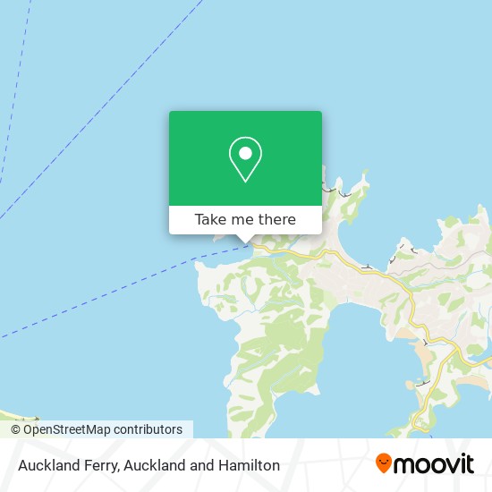 Auckland Ferry map