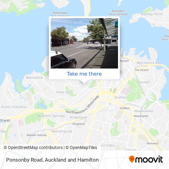 Ponsonby Road map