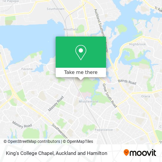 King's College Chapel map