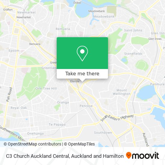 C3 Church Auckland Central map