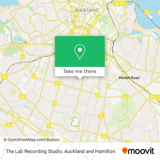 The Lab Recording Studio map