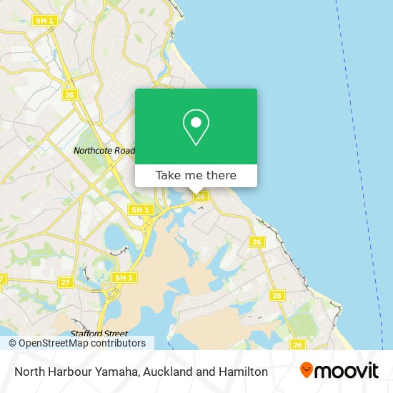 North Harbour Yamaha map