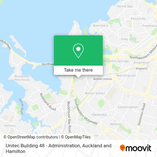 Unitec Building 48 - Administration map