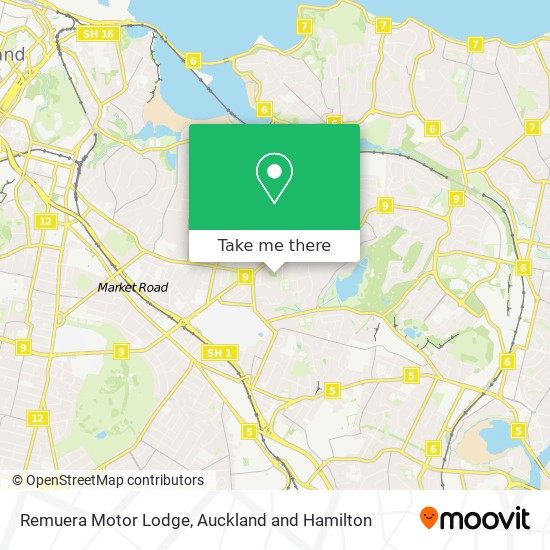Remuera Motor Lodge地图