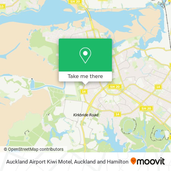 Auckland Airport Kiwi Motel地图