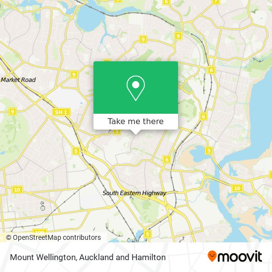 Mount Wellington map