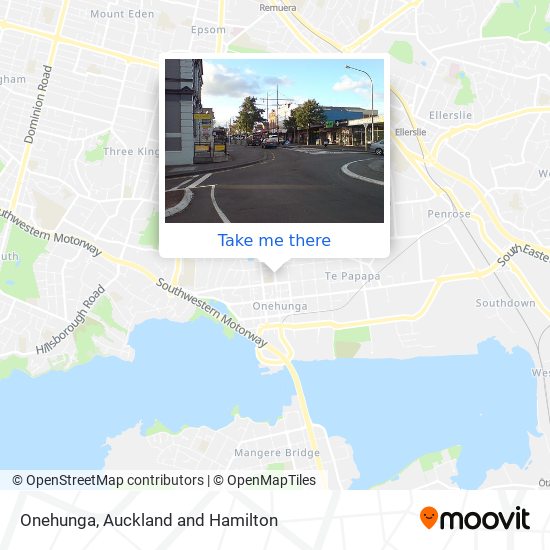 Onehunga map