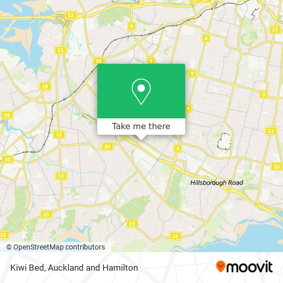 Kiwi Bed map