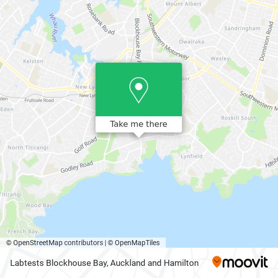 Labtests Blockhouse Bay地图