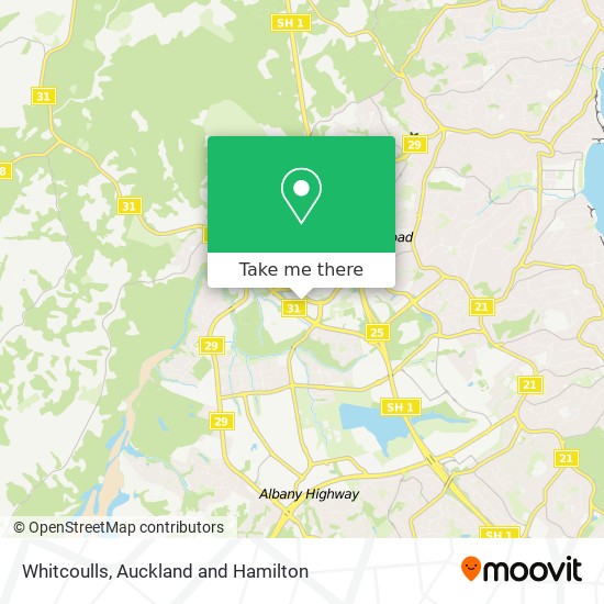 Whitcoulls map