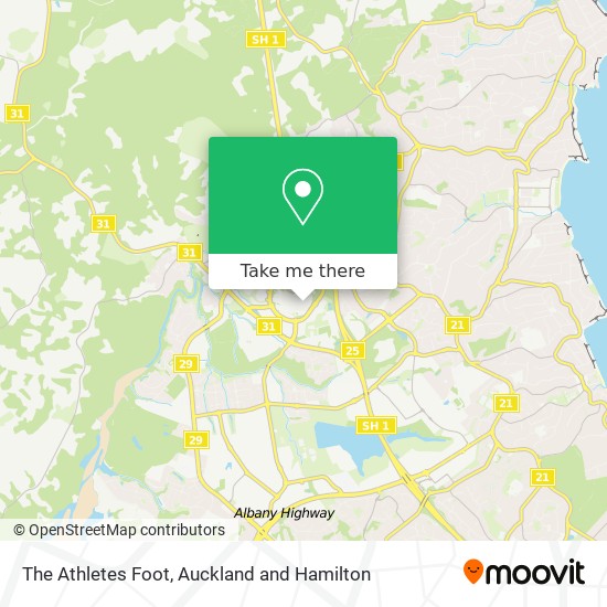 The Athletes Foot map