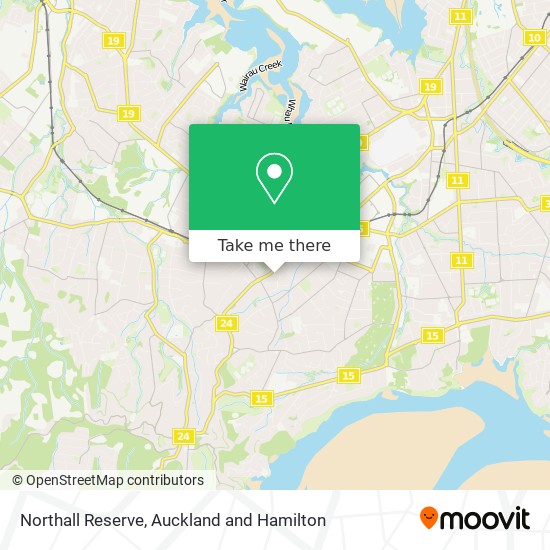 Northall Reserve map
