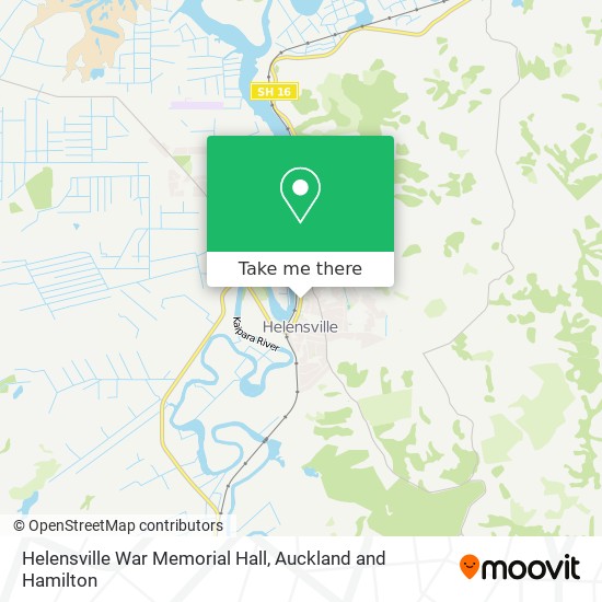 Helensville War Memorial Hall map