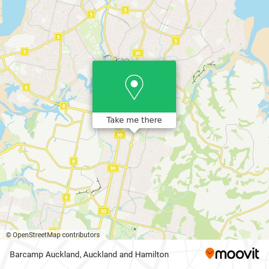 Barcamp Auckland map