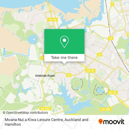 Moana Nui a Kiwa Leisure Centre map