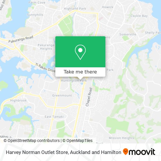 Harvey Norman Outlet Store map