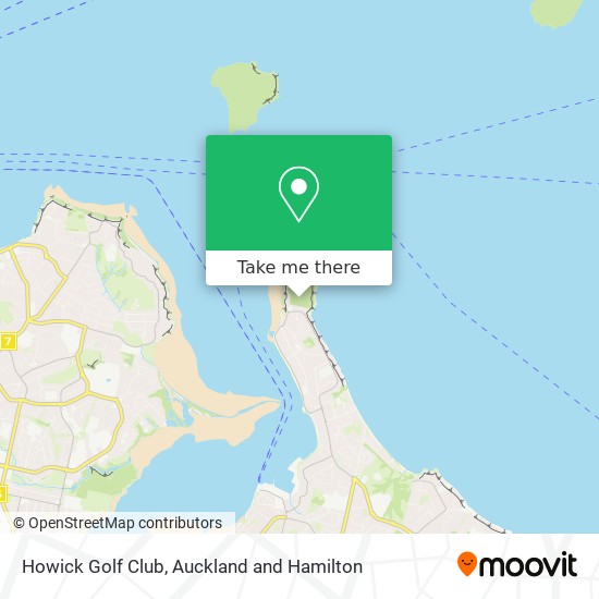 Howick Golf Club map