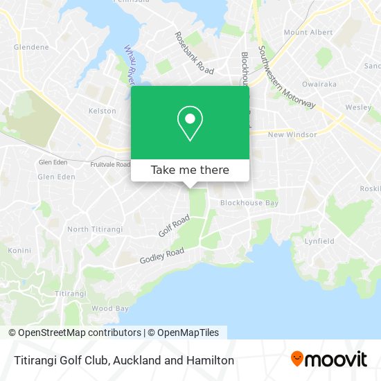 Titirangi Golf Club map