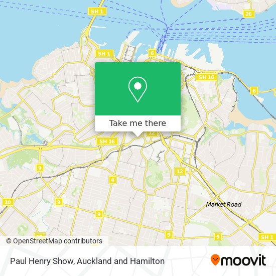 Paul Henry Show map
