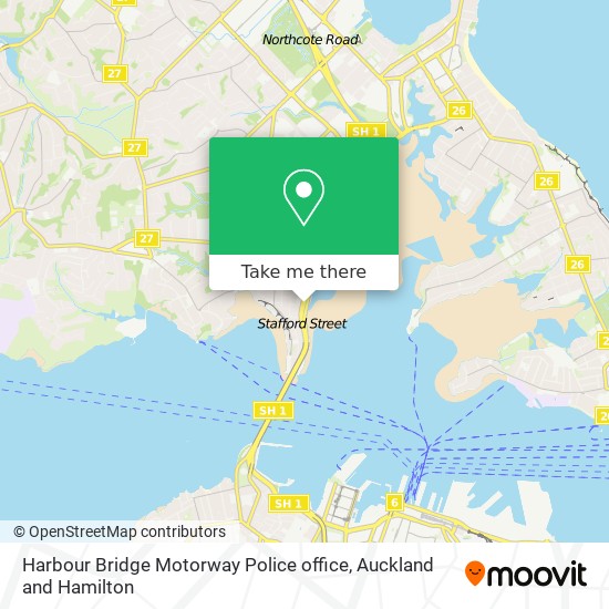 Harbour Bridge Motorway Police office map