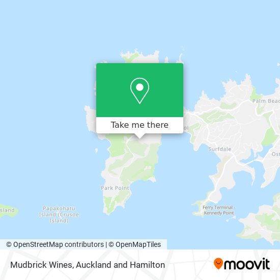 Mudbrick Wines map
