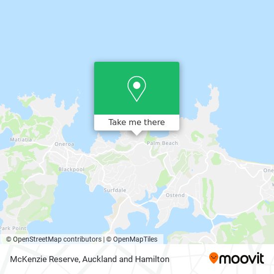 McKenzie Reserve map