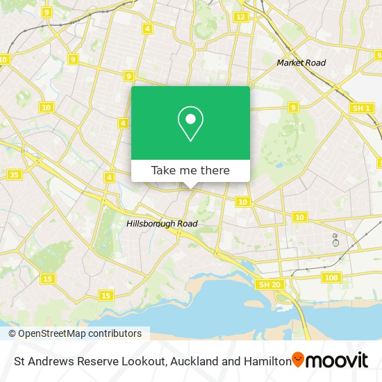 St Andrews Reserve Lookout map