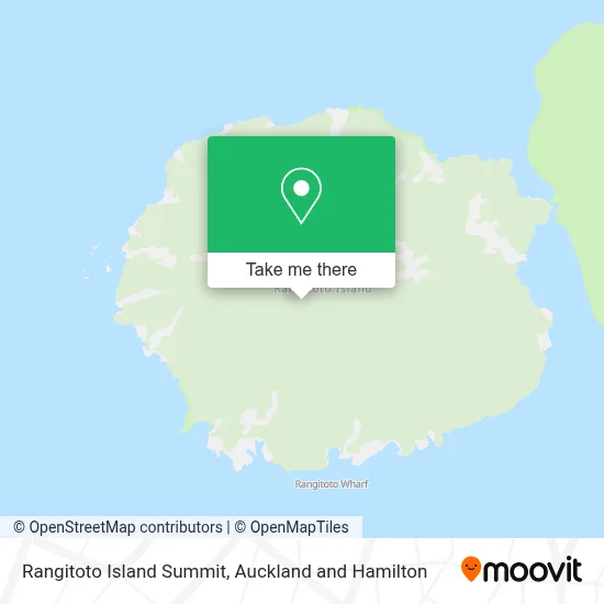 Rangitoto Island Summit map