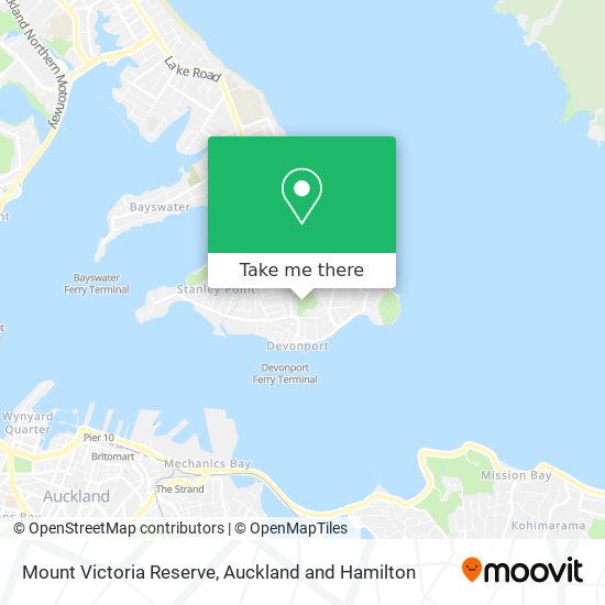 Mount Victoria Reserve map