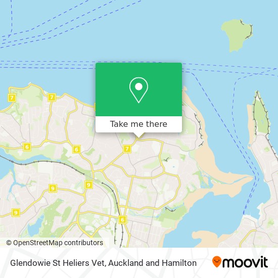 Glendowie St Heliers Vet map