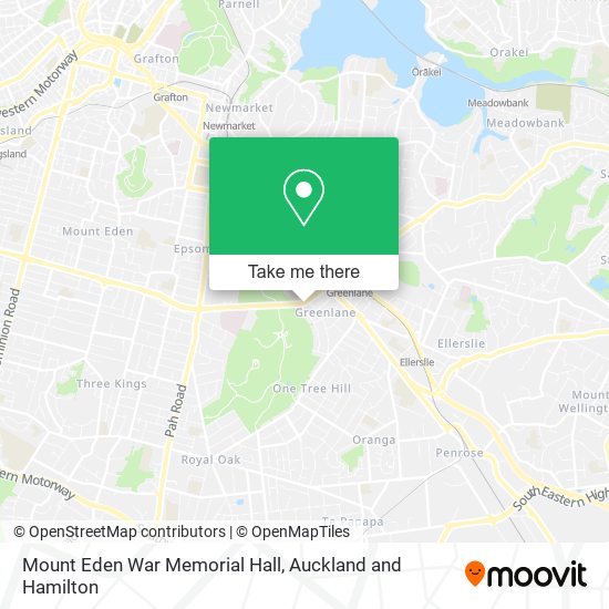 Mount Eden War Memorial Hall地图