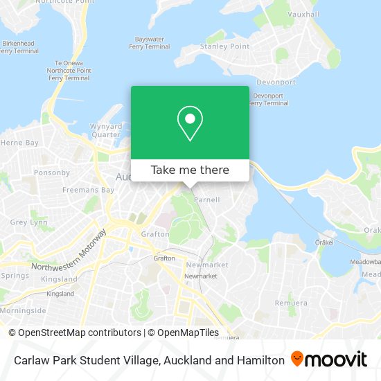 Carlaw Park Student Village map