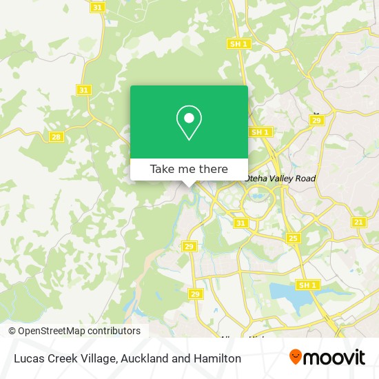 Lucas Creek Village map