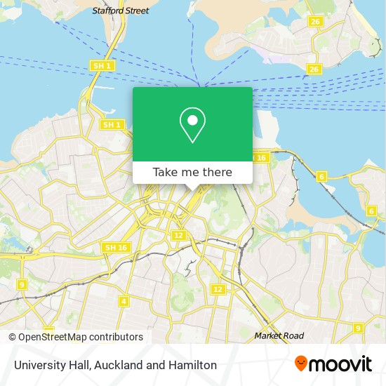 University Hall map