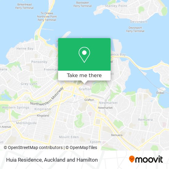 Huia Residence map