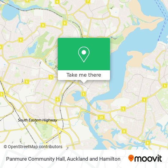 Panmure Community Hall map