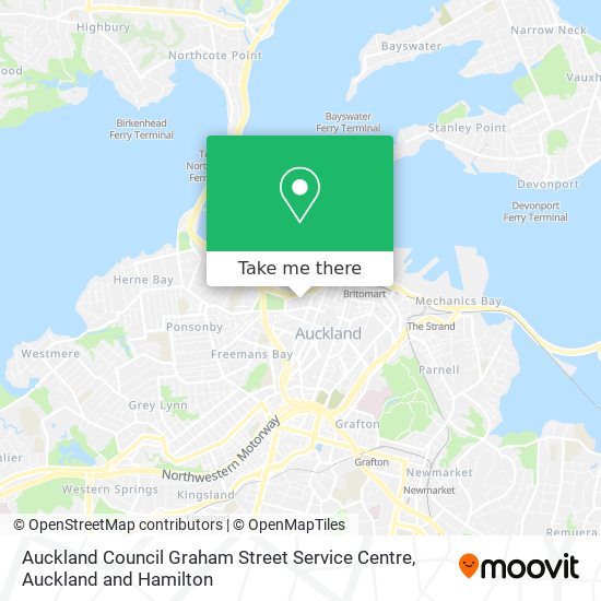 Auckland Council Graham Street Service Centre map