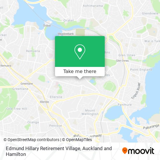 Edmund Hillary Retirement Village map