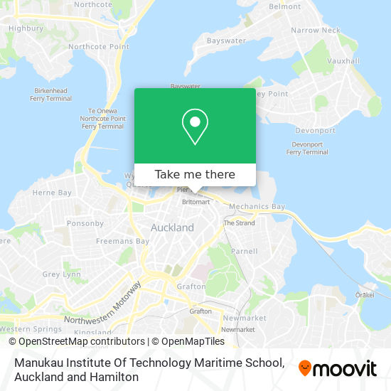 Manukau Institute Of Technology Maritime School map