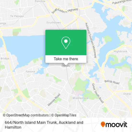 664/North Island Main Trunk map