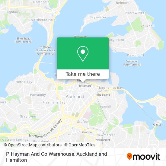 P. Hayman And Co Warehouse map