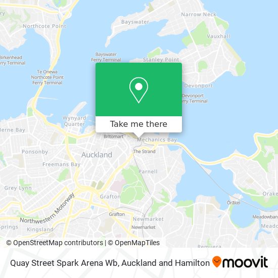 Quay Street Spark Arena Wb地图