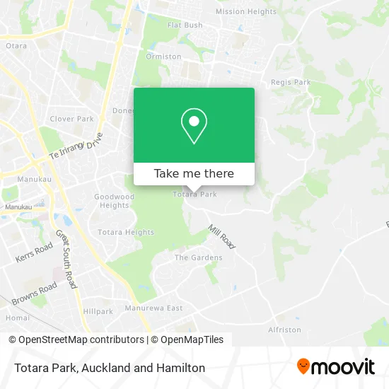 Totara Park map