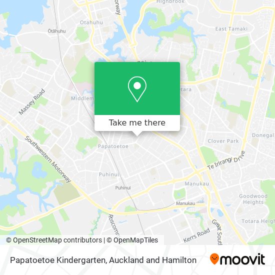 Papatoetoe Kindergarten map