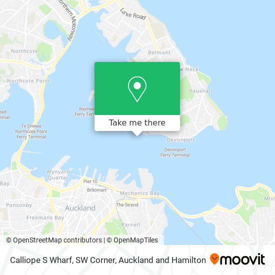 Calliope S Wharf, SW Corner map