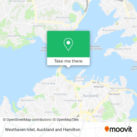 Westhaven Inlet map