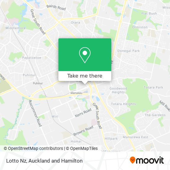 Lotto Nz map