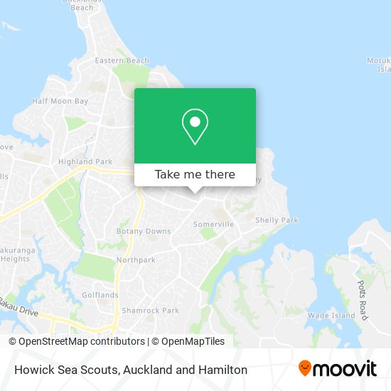 Howick Sea Scouts map